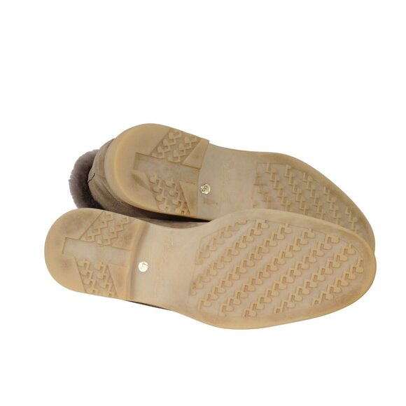 Loro Piana Mens Open Walks US11.5 EU44.5 Tan Suede Beaver Fur Chukkas Ankle Boot - Picture 10 of 12